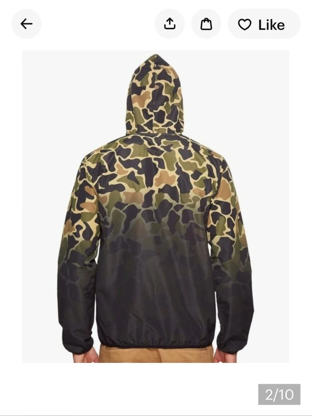 Adidas Originals Camo Dip Dye Windbreaker